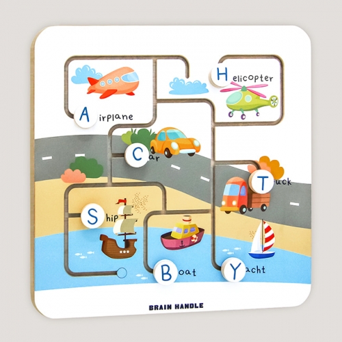 브레인핸들 슬라이딩에듀_알파벳 탈것