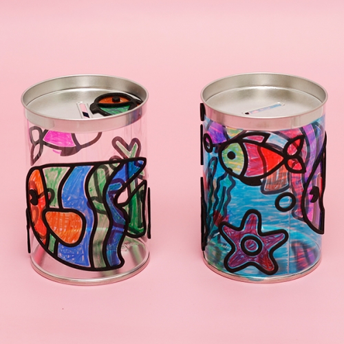 물고기 투명 저금통A