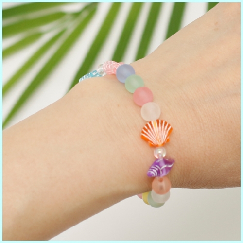 바다 파스텔 팔찌