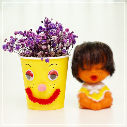 안개꽃 표정 인형