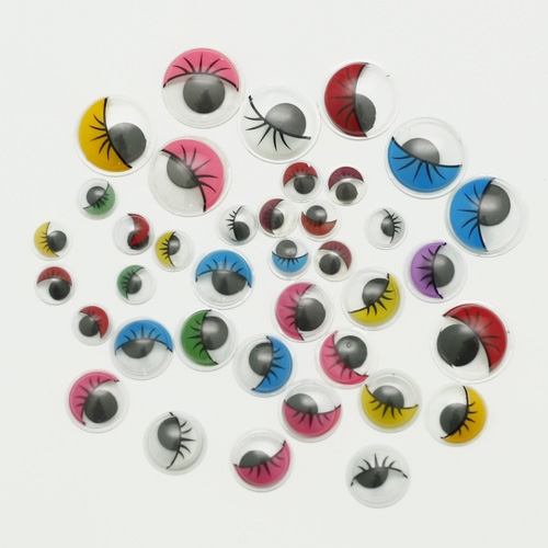 컬러 눈썹 눈알(대/중/소)100개