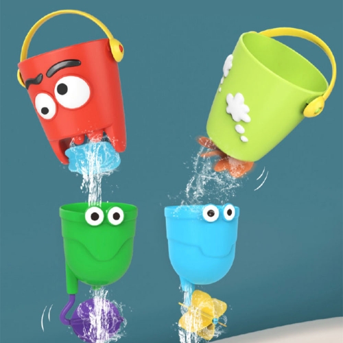 레츠토이 목욕놀이컵 4종세트 목욕놀이 물놀이 유아 아기 장난감