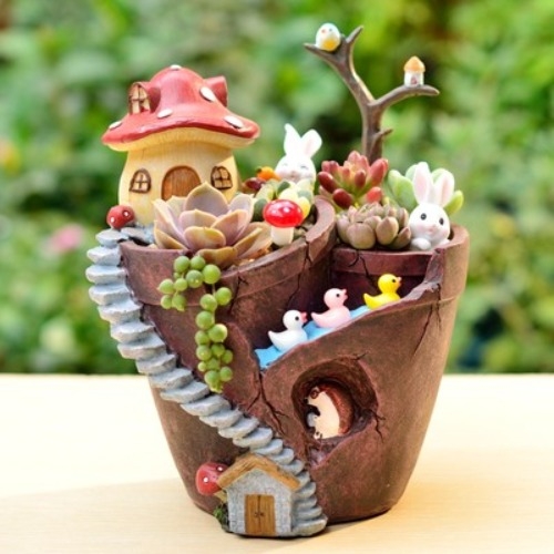 선물용 빈티지 화분 집으로 가는 길 풍경 시리즈 4종