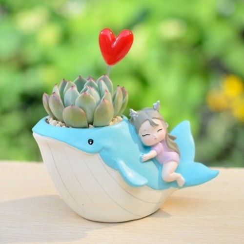 체험학습용 화분 - 꼬마 소녀와 동물 친구들 시리즈 6종