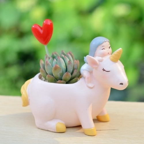 체험학습용 화분 - 꼬마 소녀와 동물 친구들 시리즈 6종