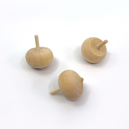 [대원피앤피] 도토리 모양 나무 팽이(2종 택1/전통놀이/KC인증)