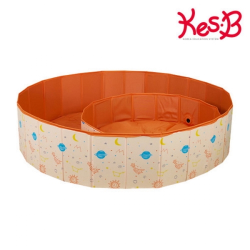 캐스비 네이처 다용도 플레이매트 주황 파랑