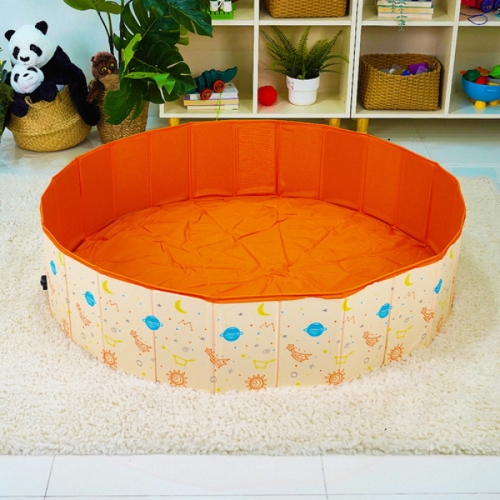 캐스비 네이처 다용도 플레이매트 주황 파랑