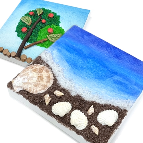 천연재료 액자 꾸미기