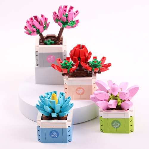 레고꽃 화분 블럭 플랜테리어