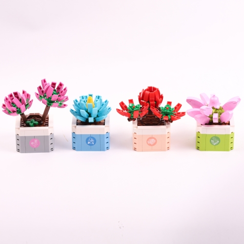 레고꽃 화분 블럭 플랜테리어