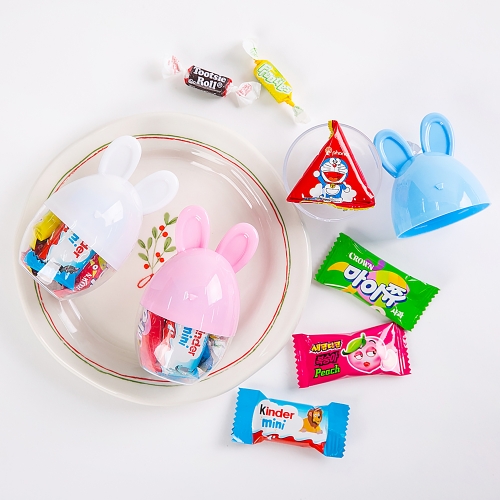 어린이집 유치원 학원 학교 간식 선물 답례품 토끼알 케이스