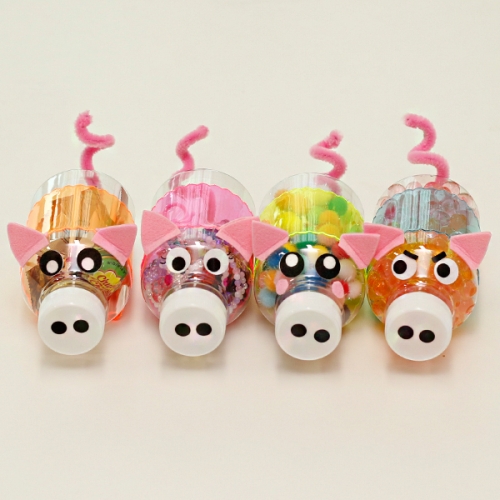 형광 투명 돼지케이스