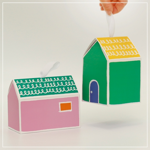 하우스 종이 상자(2개)