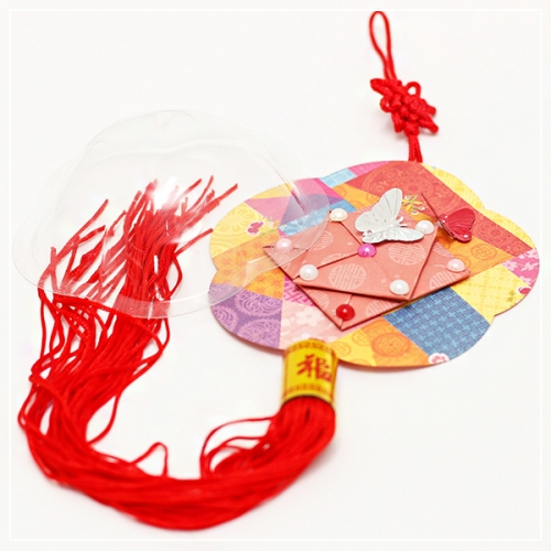 꽃 반구 왕노리개