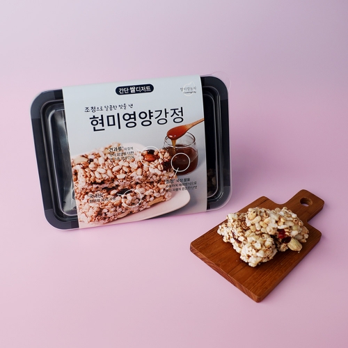 [비가열]조청 현미 영양 강정 만들기 간단 쌀 디저트 KIT 쌀이랑놀자