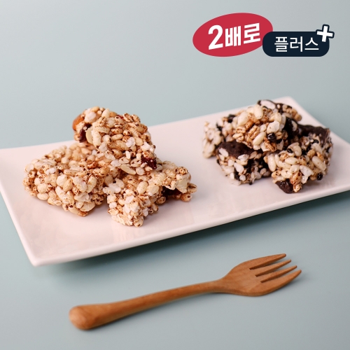 플러스 조청 현미 영양 강정 만들기 두배 대용량 간단 쌀 디저트 KIT