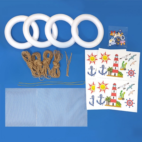 [탑키드]만들기 바다를 품은 등대 리스 (4인용)