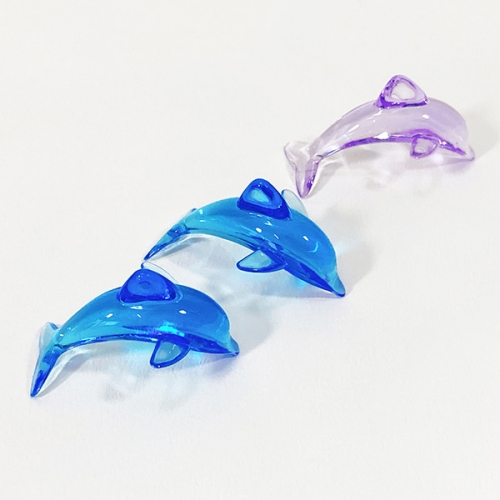 [탑키드] 투명 돌고래 비즈 (10개입)