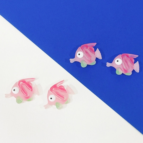 [탑키드] 분홍 열대어 비즈 (10개입)