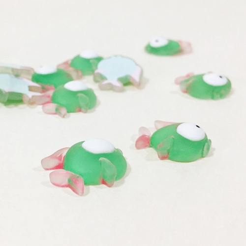 [탑키드] 초록 물고기 비즈 (10개입)