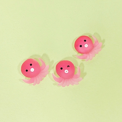 [탑키드] 분홍 문어 비즈 (10개입)