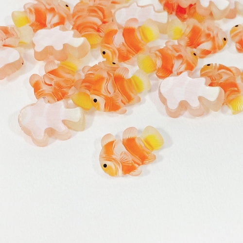 [탑키드] 주황 열대어 비즈 (10개입)