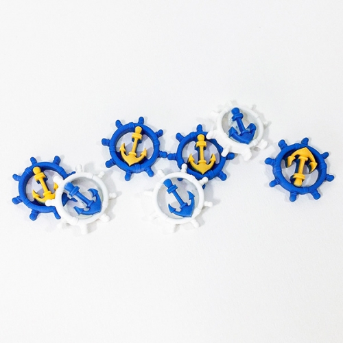 [탑키드] 파란 조타 핸들 비즈 (10개입)