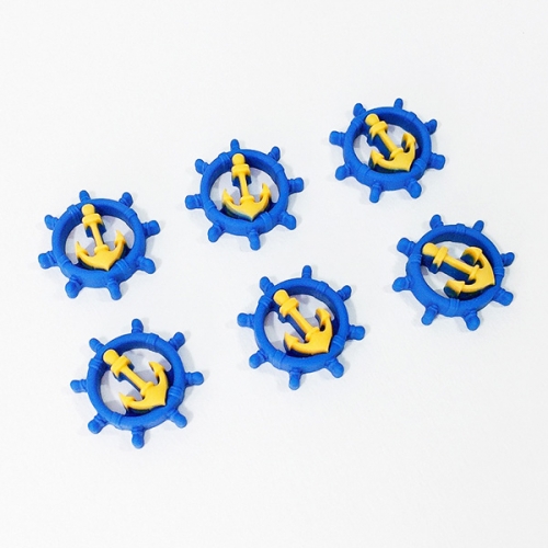 [탑키드] 파란 조타 핸들 비즈 (10개입)