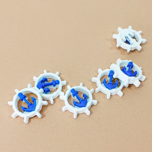 [탑키드] 하얀 조타 핸들 비즈 (10개입)