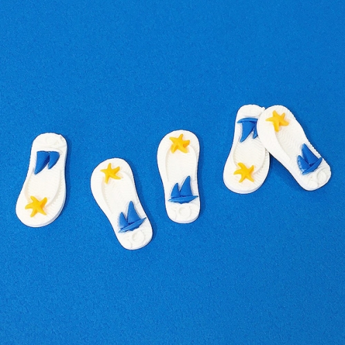 [탑키드] 흰색 여름 슬리퍼 비즈 (10개입)