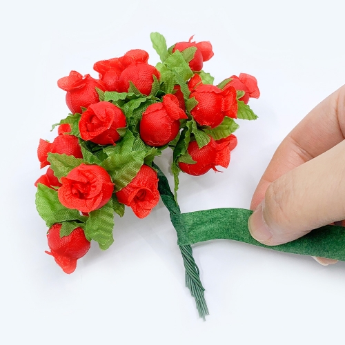 [대원피앤피] 조화 꽃 종이 테이프 4색 중 택1 봄 만들기 재료(1롤/10롤)