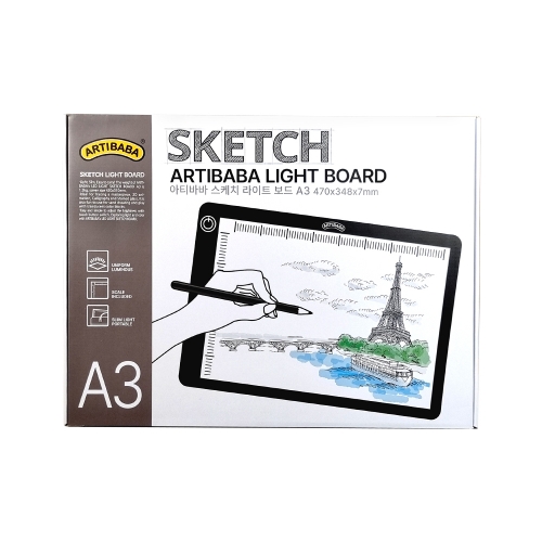 [아티바바] 스케치 라이트보드 A3