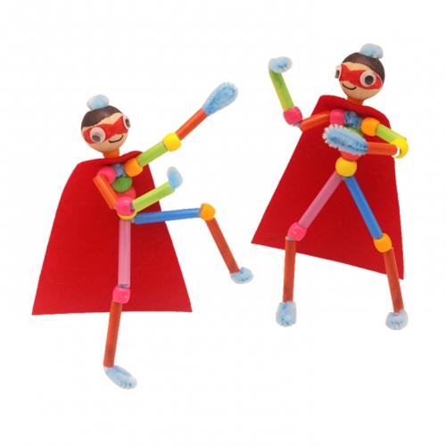 [해피메이크]모루관절인형가방고리/나,친구,가족,신학기