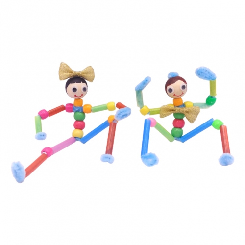 [해피메이크]모루관절인형가방고리/나,친구,가족,신학기