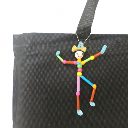 [해피메이크]모루관절인형가방고리/나,친구,가족,신학기