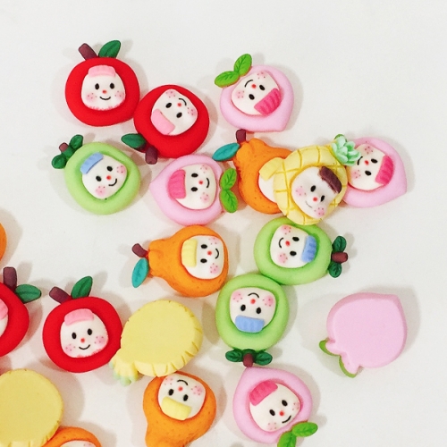 [탑키드]과일 캐릭 비즈 (10개입)