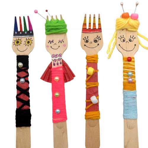 실아트 포크 걱정인형 만들기