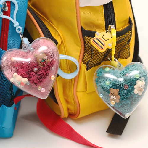 하트케이스 가방 고리