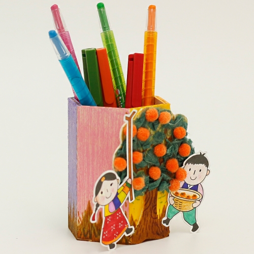 감나무 연필꽂이