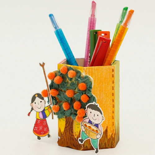 감나무 연필꽂이