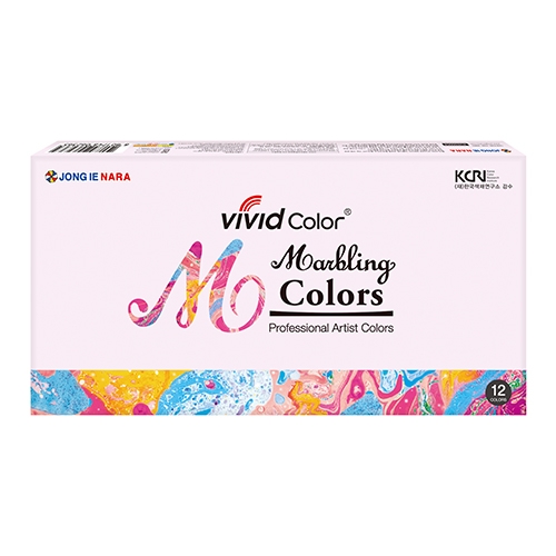 [종이나라] 비비드 마블링물감 12ml (6색/12색 택1)