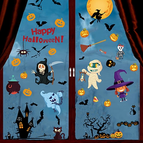 할로윈 창문 스티커(6장 1세트)