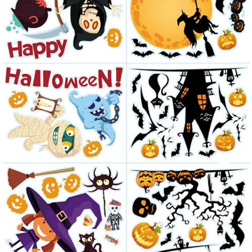 할로윈 창문 스티커(6장 1세트)
