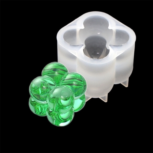 레진아트 미니어처 석고방향제 캔들 비누 만들기 실리콘 몰드 동글 큐브 몰드( 소 / 대 )