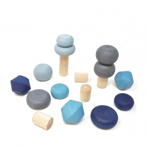 루부로나 스태킹 트리 사계절 발도로프 원목 쌓기 놀이 교구 장난감 겨울