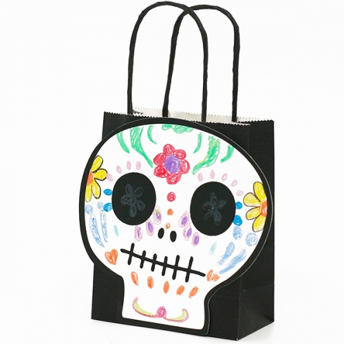 그리기 해골 종이가방