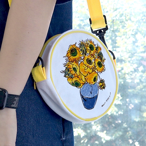 [하하당] 컬러링 원형 크로스백 (5종 택1)