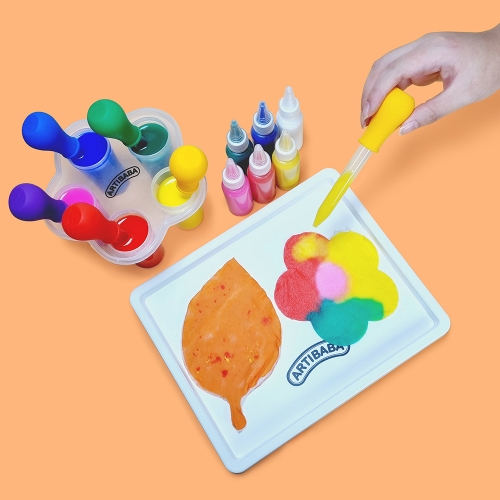 아티바바 스포이드로 가을만들기ㅣ칼라드롭퍼세트 스포이드 물감놀이