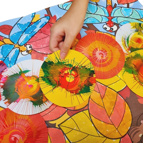 아티바바 모둠활동 칼라링 가을나무도안